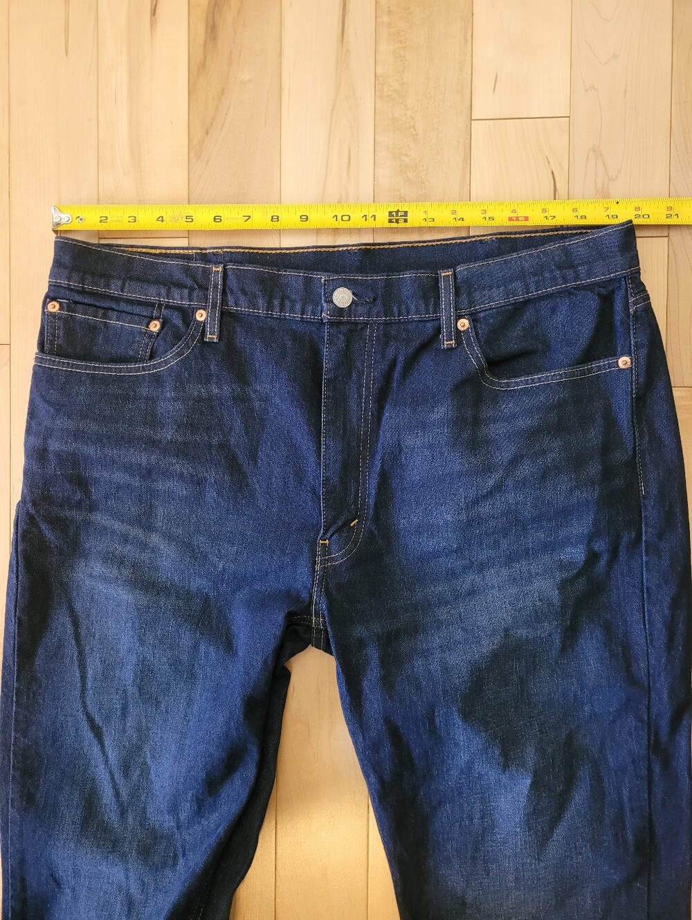 Levi's 514 men's size 40 straight leg blue jeans - Picture 4 of 6